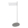 WENKO 19493100 - Стойка за кърпи PEBBLE STONE 38x84 см, лъскав хром/сива
