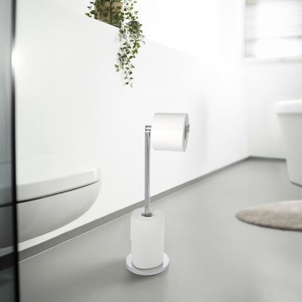 WENKO 19637100 - Държач за тоалетна хартия 21x55 см неръждаема стомана/сребрист