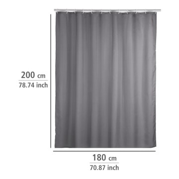 WENKO 20044100 - Завеса за душ 180x200 cm сива