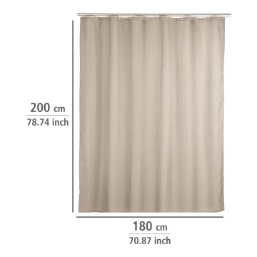 WENKO 20045100 - Завеса за душ 180x200 см бежова