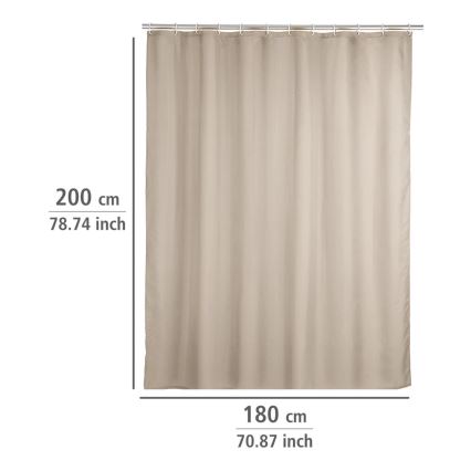 WENKO 20045100 - Завеса за душ 180x200 см бежова