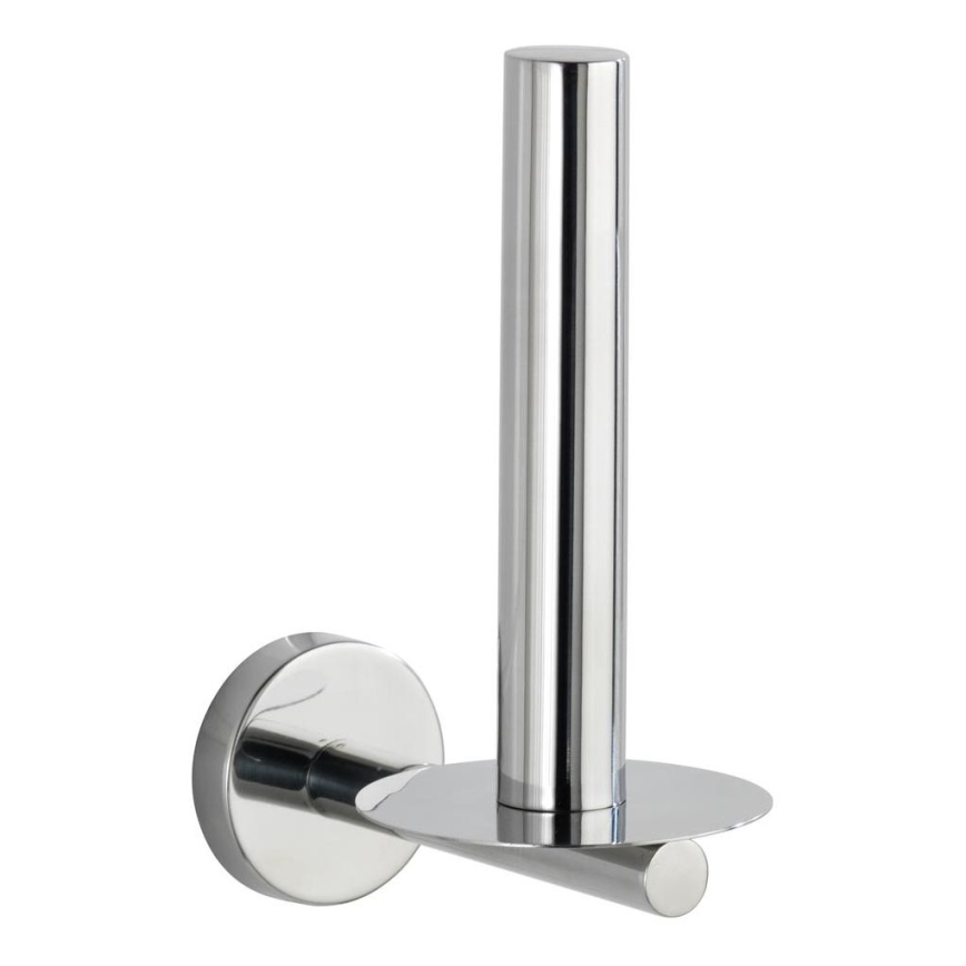 WENKO 20218100 - Държач за тоалетна хартия BOSIO SHINE 8x12,5 cm неръждаема стомана/сребрист