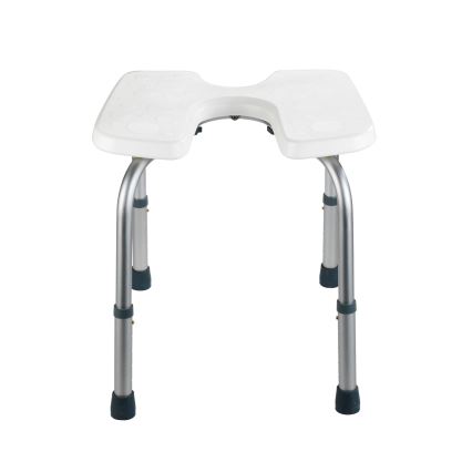 WENKO 206051100-столче SECURA 46x53,5 см бяло/сребристо