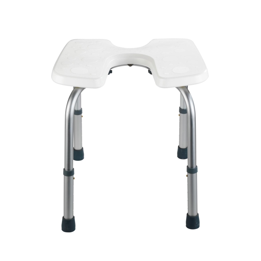 WENKO 206051100-столче SECURA 46x53,5 см бяло/сребристо