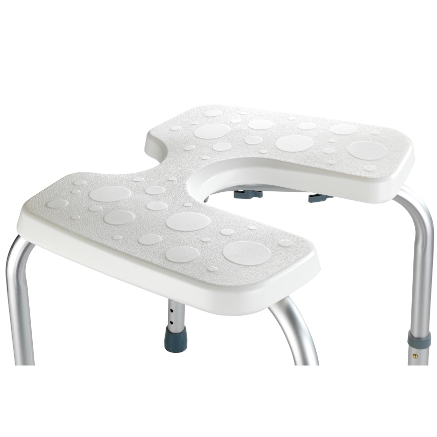 WENKO 206051100-столче SECURA 46x53,5 см бяло/сребристо