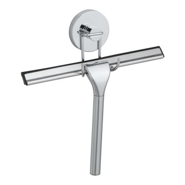 WENKO 20877100-Стъргалка VACUUM-LOC, кръгла, стоманена, 24,5x25 cm, неръждаема стомана/блестящ хром/сребрист