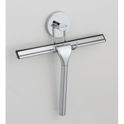 WENKO 20877100-Стъргалка VACUUM-LOC, кръгла, стоманена, 24,5x25 cm, неръждаема стомана/блестящ хром/сребрист