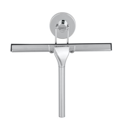 WENKO 20877100-Стъргалка VACUUM-LOC, кръгла, стоманена, 24,5x25 cm, неръждаема стомана/блестящ хром/сребрист