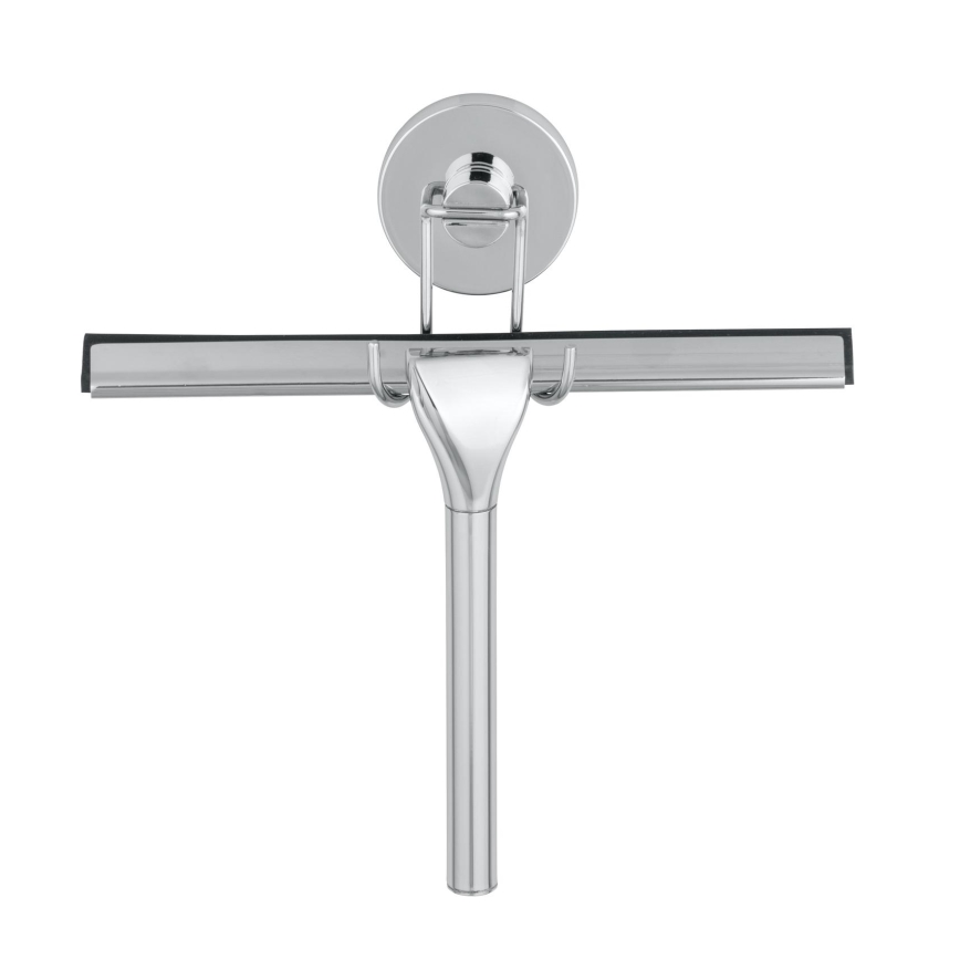 WENKO 20877100-Стъргалка VACUUM-LOC, кръгла, стоманена, 24,5x25 cm, неръждаема стомана/блестящ хром/сребрист