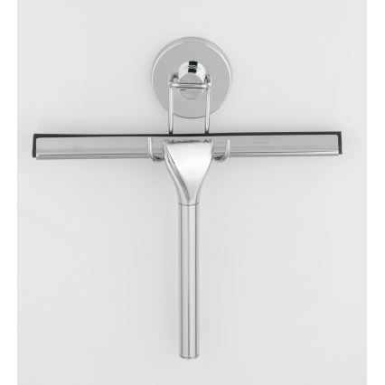 WENKO 20877100-Стъргалка VACUUM-LOC, кръгла, стоманена, 24,5x25 cm, неръждаема стомана/блестящ хром/сребрист