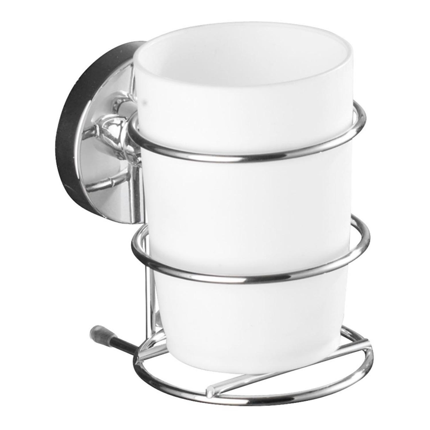 WENKO 20880100-Чаша VACUUM-LOC MILAZZO 7,5x11,5 cm лъскав хром/бял