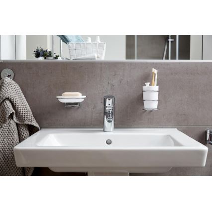 WENKO 20880100-Чаша VACUUM-LOC MILAZZO 7,5x11,5 cm лъскав хром/бял