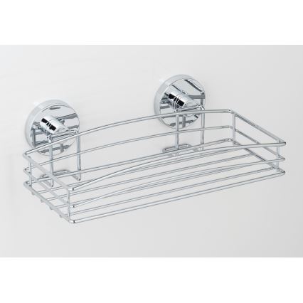 WENKO 20883100-Полица VACUUM-LOC RUND STAH 26x15,3 cm лъскав. хром