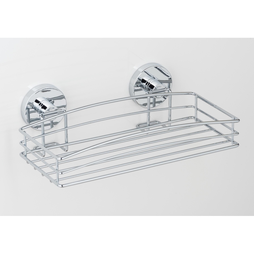 WENKO 20883100-Полица VACUUM-LOC RUND STAH 26x15,3 cm лъскав. хром