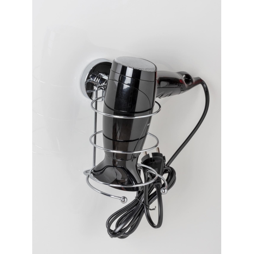 WENKO 20896100-Държач за сешоар VACUUM-LOC MILAZZO 12x17 cm лъскав хром