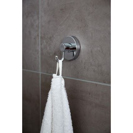 WENKO 20900100-Стоманена кука VACUUM-LOC, кръгла, 6x6,7 cm, лъскав хром