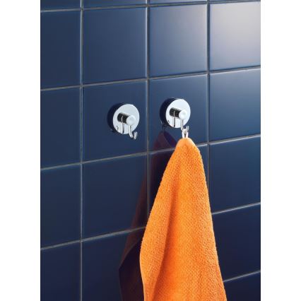 WENKO 20900100-Стоманена кука VACUUM-LOC, кръгла, 6x6,7 cm, лъскав хром
