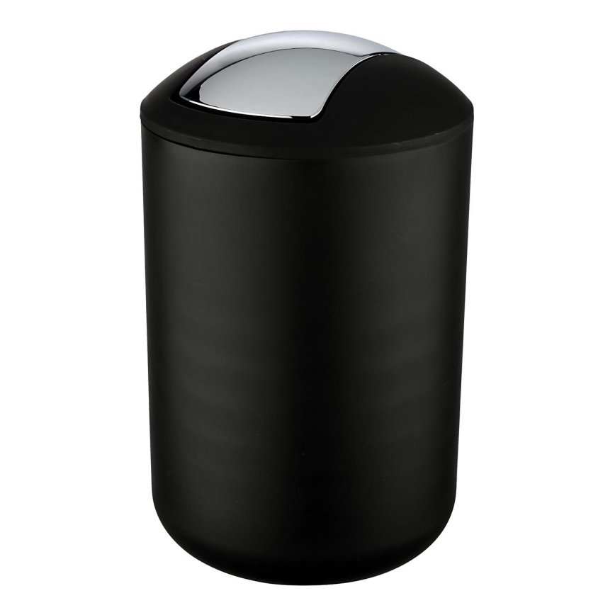 WENKO 21212100 - Кош BRASIL 19,5x31 cm черен/лъскав хром