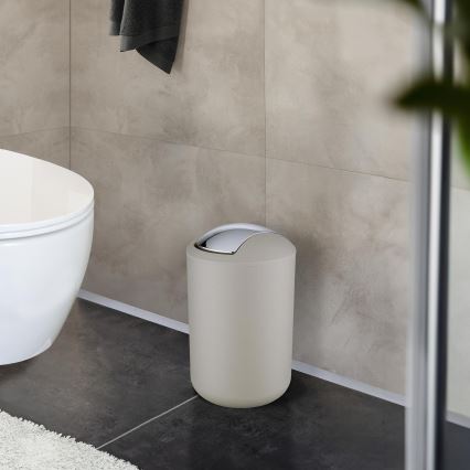 WENKO 21222100 - Кош BRASIL 19,5x31 cm бежов/лъскав хром