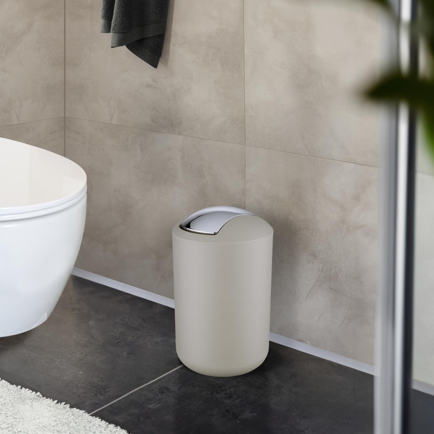 WENKO 21222100 - Кош BRASIL 19,5x31 cm бежов/лъскав хром