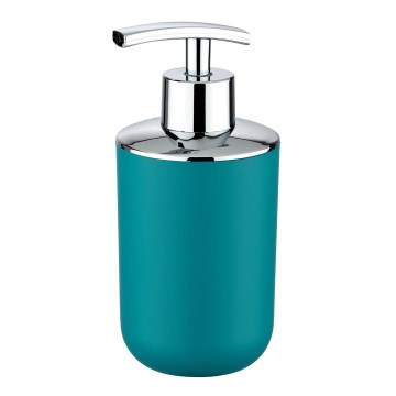 WENKO 21224100 - Дозатор за течен сапун BRASIL 7,3x16,5 cm тюркоаз/лъскав хром