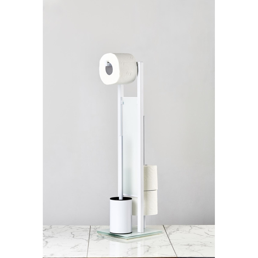 WENKO 21565100 - Четка за WC RIVALTA 18x70 см бяла/черна