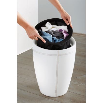 WENKO 21773100 - Табуретка CANDY 36x50,5 cm бяла/черна