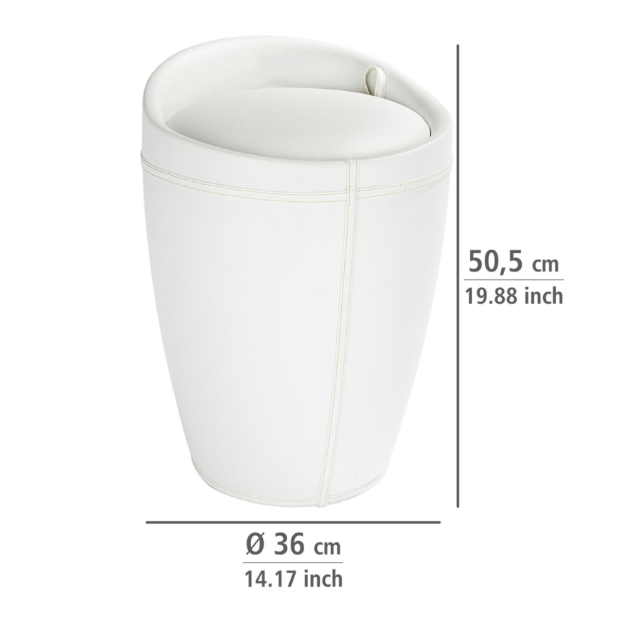 WENKO 21773100 - Табуретка CANDY 36x50,5 cm бяла/черна