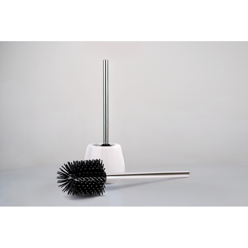 WENKO 21799100 - четка за WC 7,5x35 cm неръждаема стомана/сребриста/черна