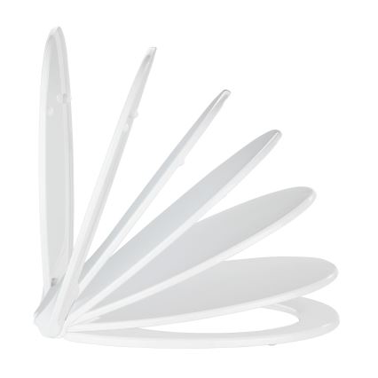 WENKO 21901100-WC седалка KOS 44x37 cm бяла/сребърна