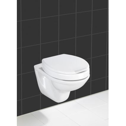 WENKO 21905100-Тоалетна седалка SECURA 37x44 cm бяла/сива
