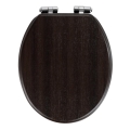 WENKO 22015100-WC тоалетно седало WENGE 35,5x42,5 cm кафяво/сребристо
