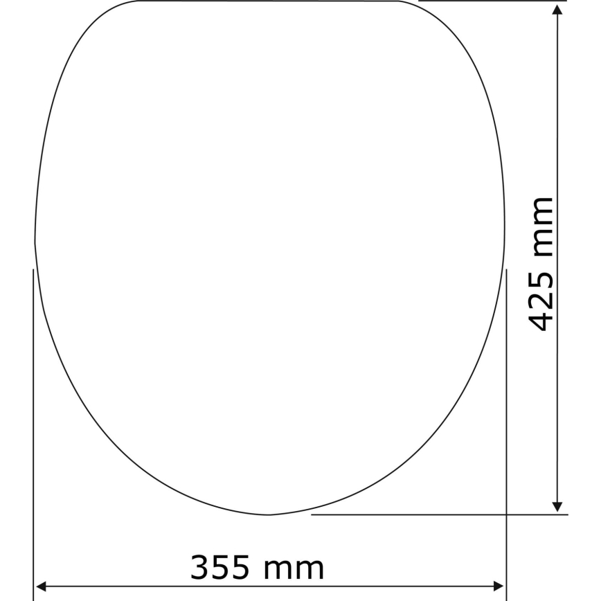 WENKO 22015100-WC тоалетно седало WENGE 35,5x42,5 cm кафяво/сребристо