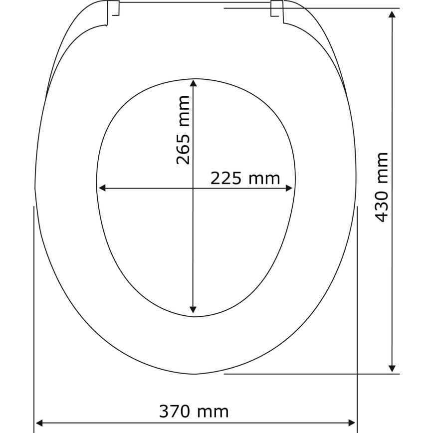WENKO 22015100-WC тоалетно седало WENGE 35,5x42,5 cm кафяво/сребристо