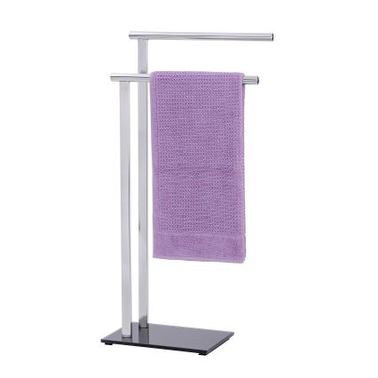 WENKO 22090100 - Стойка за кърпи LAVA 42x81 см неръждаема стомана/сребърна/черна