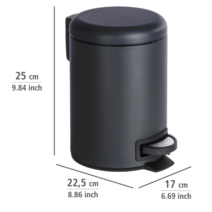 WENKO 22143800 - Кош LEMAN 17x25 см, черен