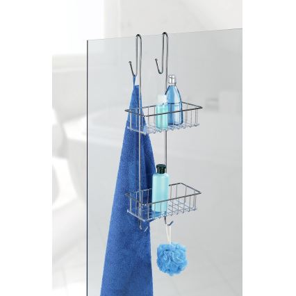 WENKO 22213100 - Стойка ALDO 24,5x70 cm неръждаема стомана/сребриста