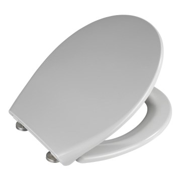 WENKO 22402100-WC седалка SAMOS 44,5x37,5 см сива/сребриста