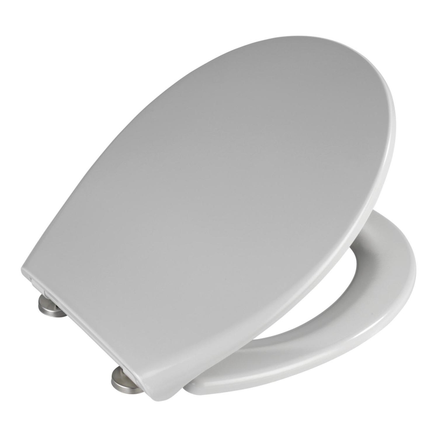 WENKO 22402100-WC седалка SAMOS 44,5x37,5 см сива/сребриста