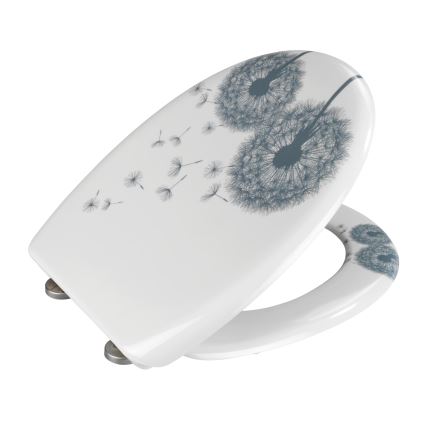 WENKO 22409100 – тоалетна седалка ASTERA 45x38 cm, пъстроцветна/сребриста
