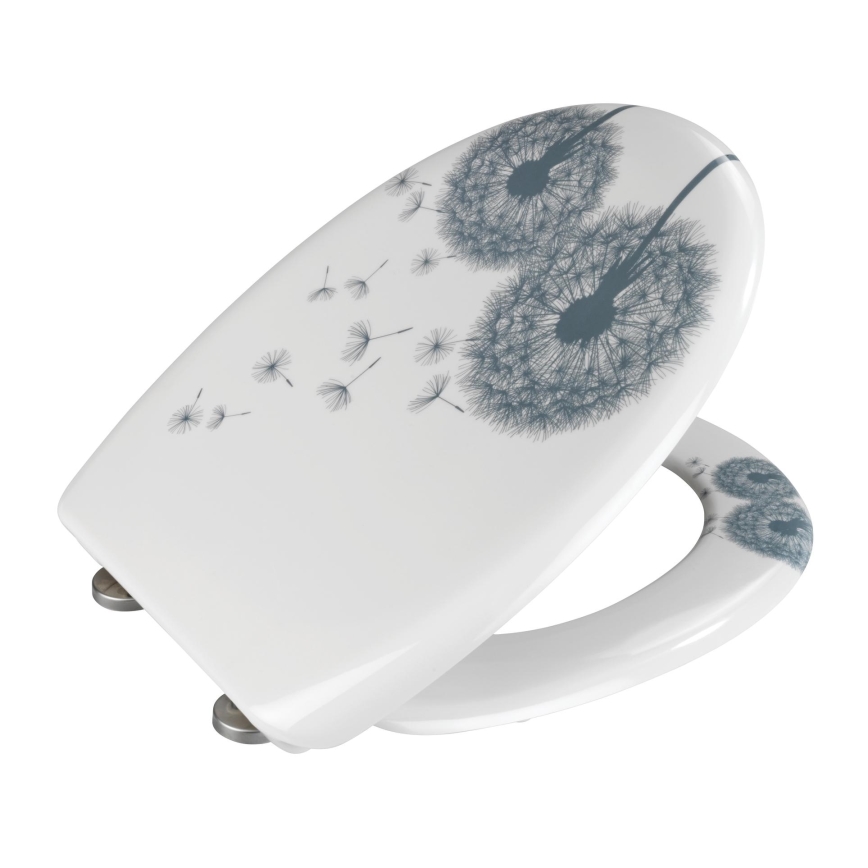 WENKO 22409100 – тоалетна седалка ASTERA 45x38 cm, пъстроцветна/сребриста