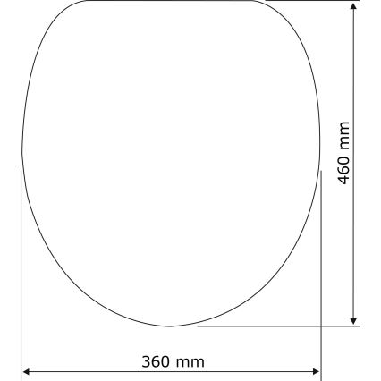 WENKO 22415100-Тоалетна седалка HABOS 46x36 cm бяла/сребриста