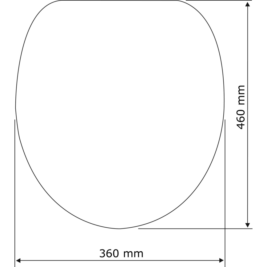 WENKO 22415100-Тоалетна седалка HABOS 46x36 cm бяла/сребриста
