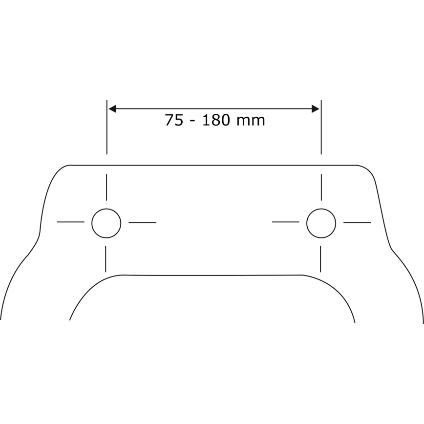 WENKO 22415100-Тоалетна седалка HABOS 46x36 cm бяла/сребриста