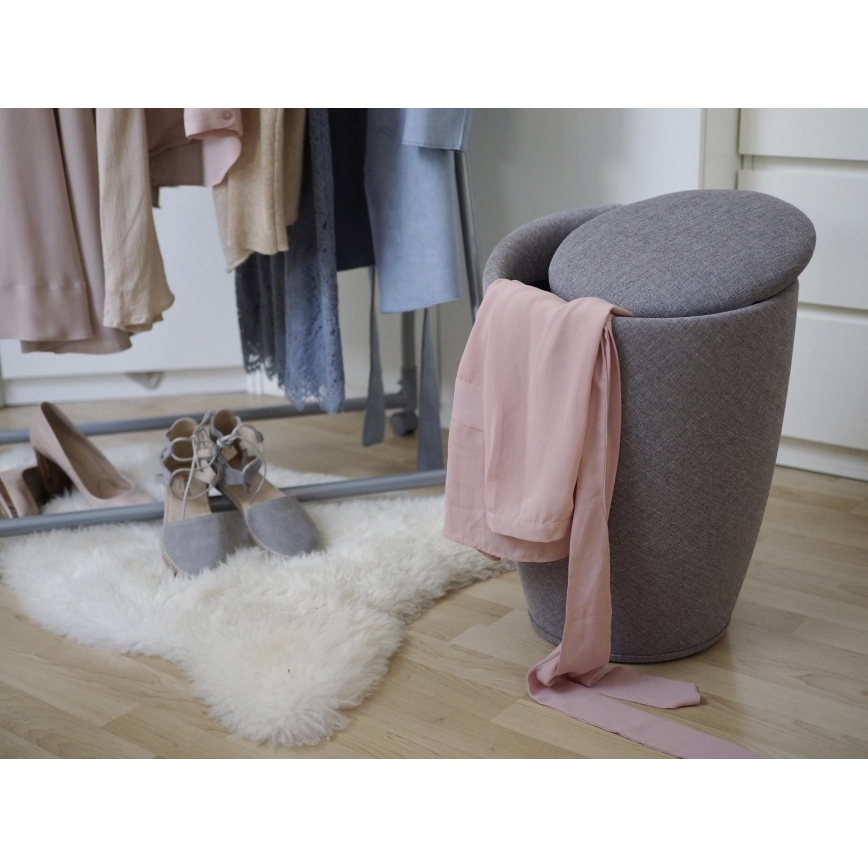 WENKO 22448100 - Столче CANDY 36x50,5 см сиво/черно