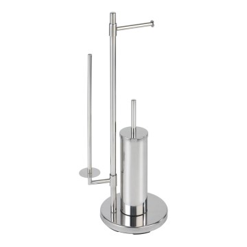 WENKO 22512100 - WC четка UNIVERSALO NEO 30x73 см, неръждаема стомана/сребрист цвят