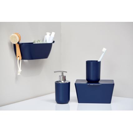 WENKO 22519100 - Дозатор за течен сапун BRASIL 320 мл син/лъскав хром