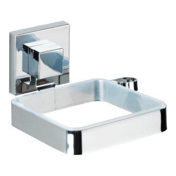 WENKO 22682100 -Държач за сешоар VACUUM-LOC QUADRO ED 13,5x14 cm сребрист/хром