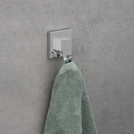 WENKO 22688100-Кука VACUUM-LOC QUADRO ED 6x7 cm сребрист/лъскав хром