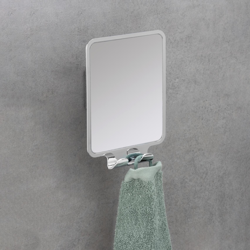 WENKO 22693100 - Козметично огледало VACUUM-LOC QUADRO ED 14x19,5 см лъскав хром